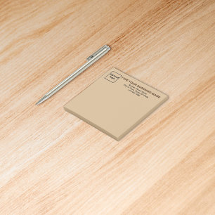 Business Light Brown Square schrijft Post-it® Notes