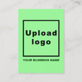 Business Light Green Enclosure Kaart (Achterkant)