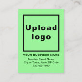 Business Light Green Enclosure Kaart (Voorkant)
