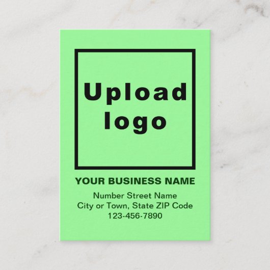 Business Light Green Enclosure Kaart (Voorkant)