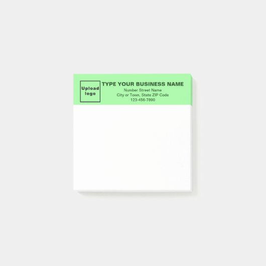 Business Light Green Heading Square post it note (Voorkant)