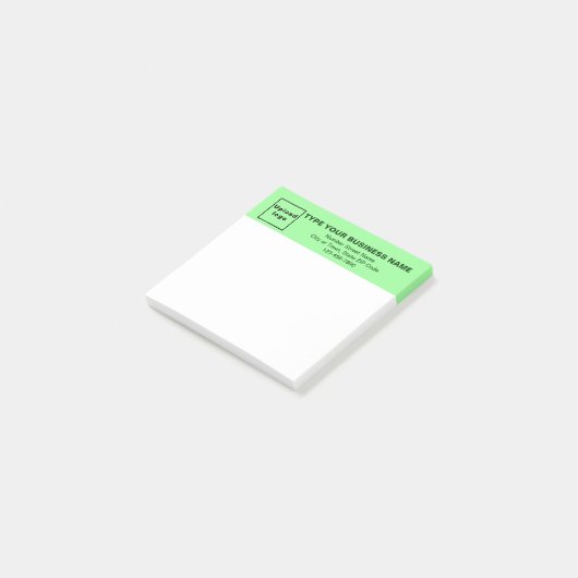 Business Light Green Heading Square post it note (Schuin)