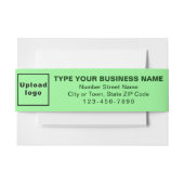 Business Light Green Landscape Format Uitnodigingen Wikkel (Voorkant Voorbeeld)