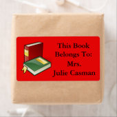 Business like Book Label with Books (Insitu)