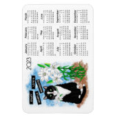 Business Logo 2023 Mini Calendar Photo Magnet Magneet (Verticaal)