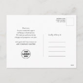 Business Logo 2025 Calendar Modern Gold Glitter Feestdagenkaart (Achterkant)