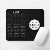 Business Logo 2026 Kalender Aangepaste kleuren Een Muismat (Met muis)