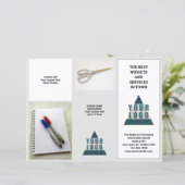 Business Logo 5 Foto Promo Tri Fold Brochure (Staand voorkant)