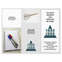 Business Logo 5 Foto Promo Tri Fold Brochure