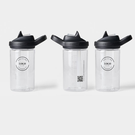 Business logo Aangepaste QR code website Eenvoudig Waterfles