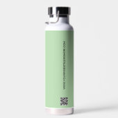 Business logo Aangepaste QR code website Groen Waterfles (Rechts)