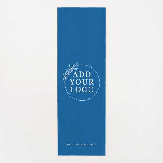 Business Logo Aangepaste tekst Branded Gift Ocean Yogamat (Voorkant)