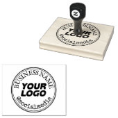 Business Logo aangepaste typemachine rubberen stem Rubberstempel (Gestempeld)