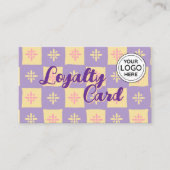 Business Logo Aangepaste vrolijke kleuren Loyalty  Visitekaartje (Voorkant)