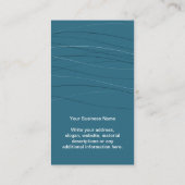 Business Logo Abstract Blue Earring Display Kaart Visitekaartje (Achterkant)