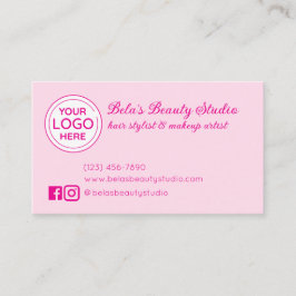 Business Logo All Pink Loyalty Kaart Visitekaartje