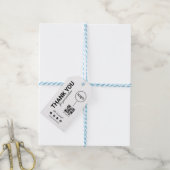 Business Logo and Qr Code Clothing Price Label Cadeaulabel (Met Touw)