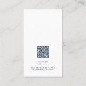 Business Logo and QR Code Earrings Display Card Klantenkaartje (Achterkant)