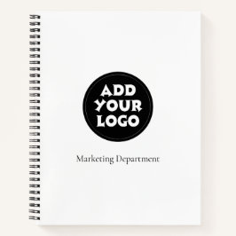 Business Logo And Text Simple Notebook Notitieboek