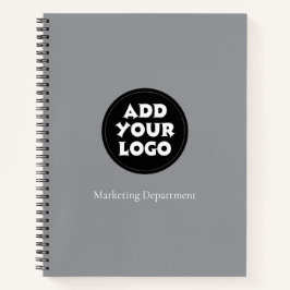 Business Logo And Text Simple Notebook Notitieboek