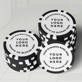 Business Logo and Text Simple Professional Poker Chips