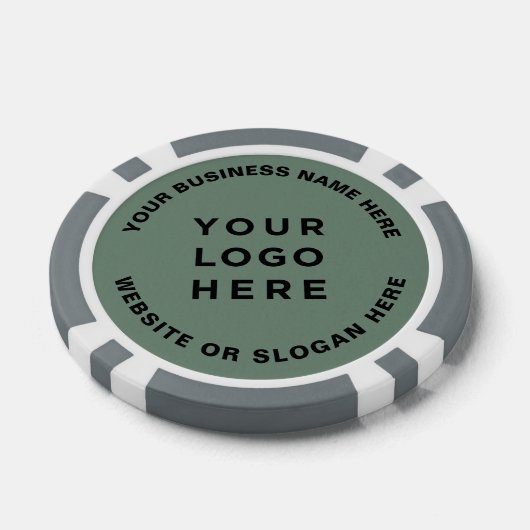 Business Logo and Text Simple Professional Poker Chips (Enkel)