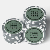 Business Logo and Text Simple Professional Poker Chips (Opstapeling)
