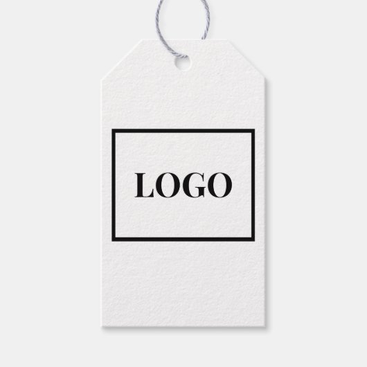 Business Logo Apparel Mode Kleding Hang Label Cadeaulabel (Voorkant)