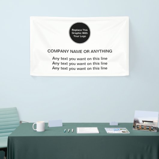 Business Logo Banner-Sjabloon Spandoek (Beurs)