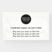 Business Logo Banner-Sjabloon Spandoek (Horizontaal)
