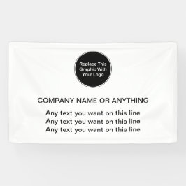 Business Logo Banner-Sjabloon Spandoek