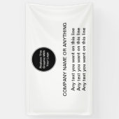 Business Logo Banner-Sjabloon Spandoek (Verticaal)