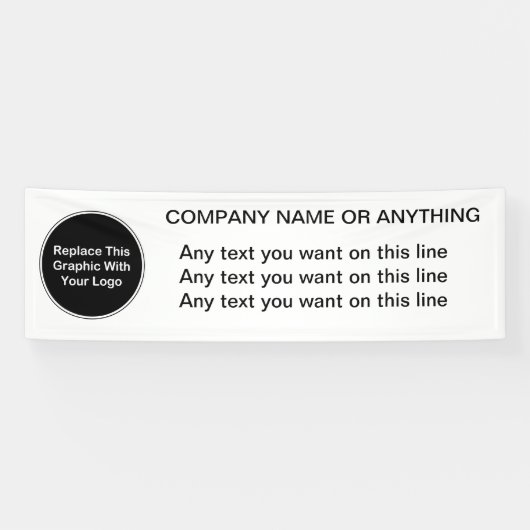 Business Logo-banner Spandoek (Horizontaal)