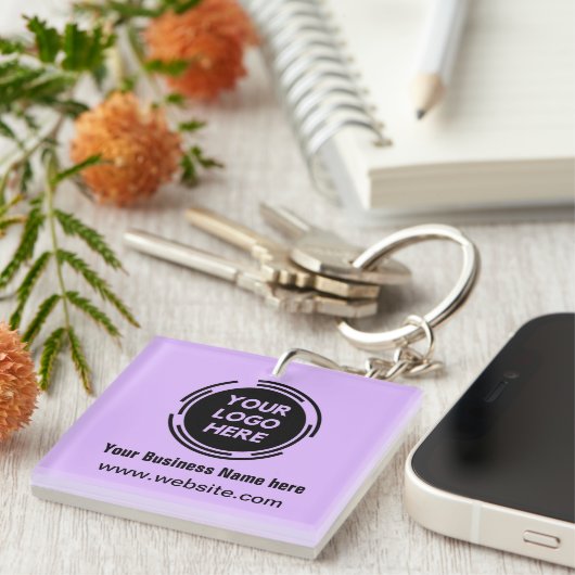 Business Logo Basic Employee Sleutelhanger (Voorkant Rechts)