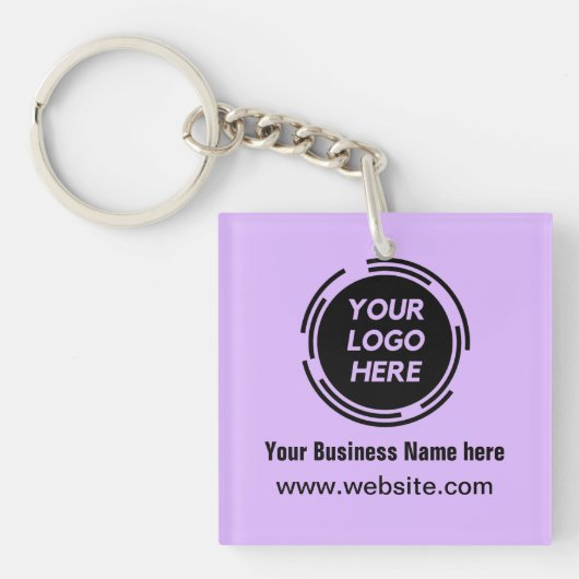 Business Logo Basic Employee Sleutelhanger (voorkant)