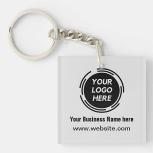 Business Logo Basic Employee Sleutelhanger