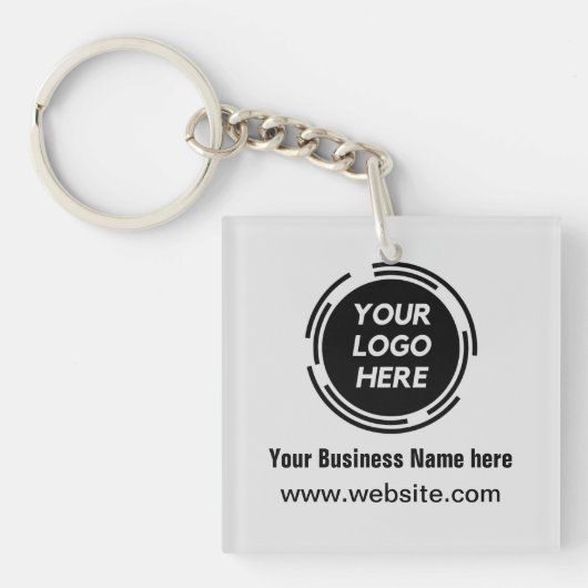 Business Logo Basic Employee Sleutelhanger (voorkant)
