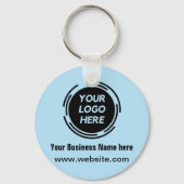 Business Logo Basic Employee Sleutelhanger (Voorkant)