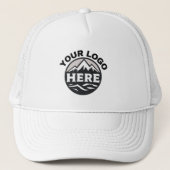 Business Logo Bedrijf Promotie Medewerker Personee Trucker Pet (Voorkant)