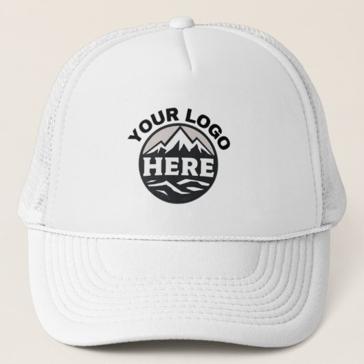 Business Logo Bedrijf Promotie Medewerker Personee Trucker Pet (Voorkant)