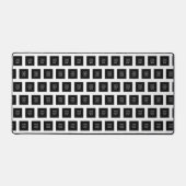 Business logo bedrijf zwart minimalistisch bureaumat (Voorkant)