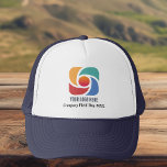 Business Logo Bedrijfsmarketing Trucker Pet<br><div class="desc">Eenvoudig, chic marketing pet voor een modern bedrijf of bedrijf dat op zoek is naar een klantencadeau voor klanten of werknemers. Voeg uw douane collectieve logo en naam op dit bedrijfpet toe.</div>