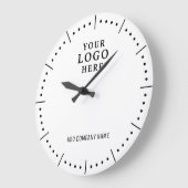 Business Logo Bedrijfsnaam Bedrijfsmerk Promo Grote Klok (Hoek)