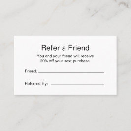 Business Logo Black and White Branded Aanbevelingskaartje