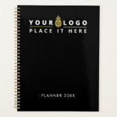 Business Logo Black Elegant Minimal 2023 Planner (Voorkant)