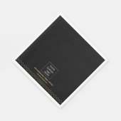 Business Logo Black Gold Dots Branded Servet (Hoek)