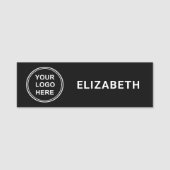 Business Logo Black Naamplaatje (Voorkant)