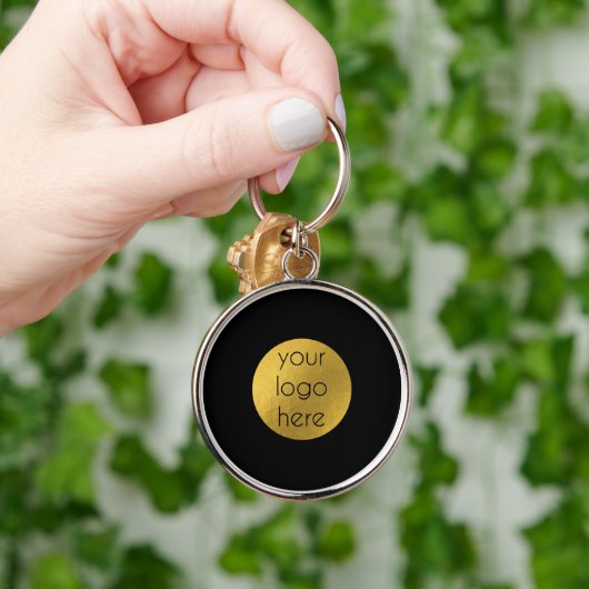 Business Logo Black Sleutelhanger Sjabloon (Hand)