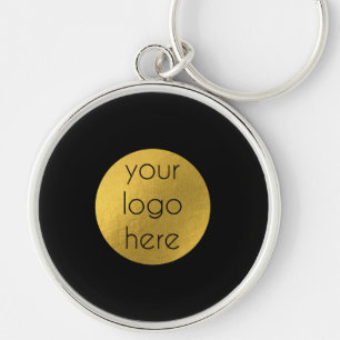 Business Logo Black Sleutelhanger Sjabloon
