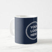 Business Logo Blue Koffiemok (Voorkant links)